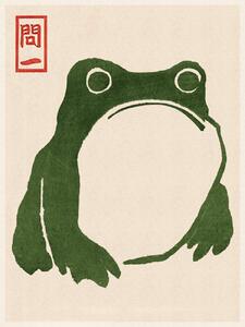 Festmény reprodukció Japanese Grumpy Toad (Frog Print 1) - Matsumoto Hoji, (30 x 40 cm)