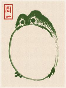 Festmény reprodukció Japanese Grumpy Toad (Frog Print 2) - Matsumoto Hoji, (30 x 40 cm)