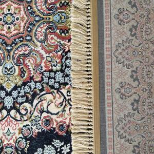 Vintage szőnyeg luxus kék-piros mintával Szélesség: 150 cm | Hossz: 230 cm