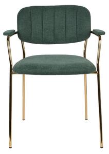 White Label WLL Jolien zöld szövet szék karfával