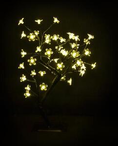 NEXOS Dekoratív fa virágokkal LED meleg fehér