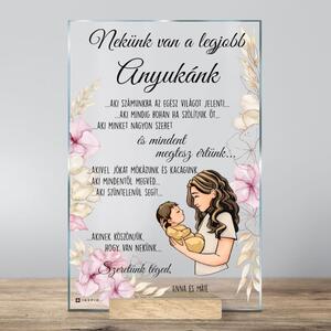 INSPIO - ajándékok, dekorációk gyártása - Ajándék üvegtábla anyukának, édesanyának, mamának, mert fantasztikus és megérdemli - 24 órán belül elküldjük