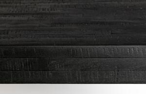 White Label Fekete fa étkezőasztal WLL SURI 160 x 78 cm