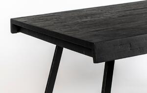 White Label Fekete fa étkezőasztal WLL SURI 180 x 90 cm