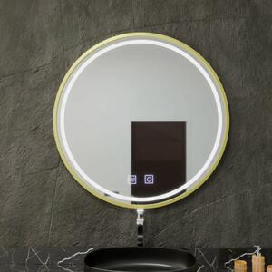 Kerek LED tükör, 80 cm, Glanz Touch, páramentesítő rendszer, fényerő-szabályozható