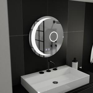 Kerek LED tükör, 80cm, Orbis Touch, páramentesítő rendszer, fényerő-szabályozható, E31S/80X80