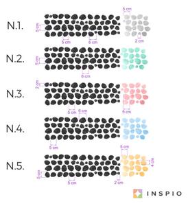 Falmatricák - Foltok különböző színekben