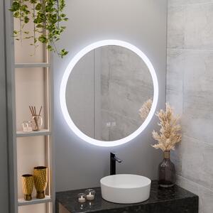 Kerek LED tükör, 70 cm, Noxia Touch, páramentesítő rendszer, fényerő-szabályozható
