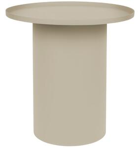 White Label Krémfehér matt fém oldalasztal WLL SVERRE 45,5 cm