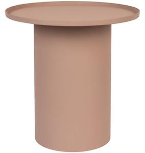 White Label Rózsaszín matt fém oldalasztal WLL SVERRE 45,5 cm