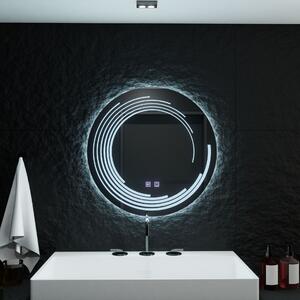 Kerek LED tükör 70 cm Lira Verita Touch fényerő-szabályozható páramentesítő rendszerrel
