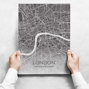 Fali dekoráció - Map Of London