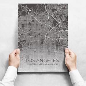 Fali dekoráció - Map of Los Angeles