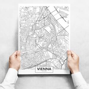 Fali dekoráció - Map of Vienna II