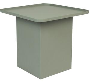 White Label Zöld matt fém oldalasztal WLL SVERRE 44 x 44 cm