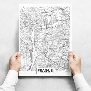 Fali dekoráció - Map of Prague