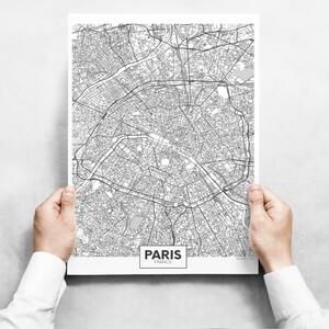 Fali dekoráció - Map of Paris