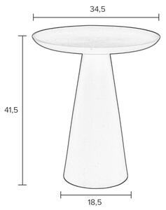 White Label Bézs fém oldalasztal WLL RINGAR 34,5 cm