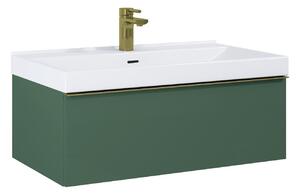 Elita Look szekrény 60x44.9x28.1 cm Függesztett, mosdó alatti zöld 168558