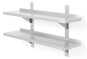 Állítható fali polc - 2 db - konzollal, HENDI, 800x300x(H)600mm