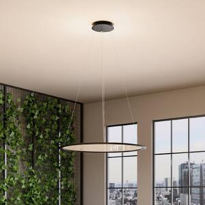Deko-Light LED panel, fekete, Ø 63 cm, fém, CCT dimmelhető 50 W,, Fekete, Dolgozószoba / Iroda, Alumínium, Modern
