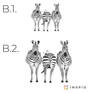 Fali matrica - Három zebra