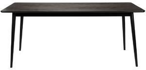 White Label Fekete kőris étkezőasztal WLL FABIO 180 x 90 cm