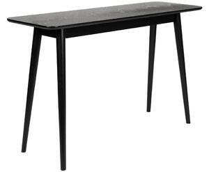 White Label Fekete kőris fésülködőasztal WLL FABIO 120 x 40 cm
