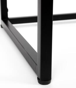 White Label Fekete fa fésülködőasztal WLL Guuji 120 x 40 cm