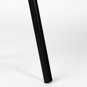 White Label Fekete fém WLL Isla asztali lámpa bambusz búrával