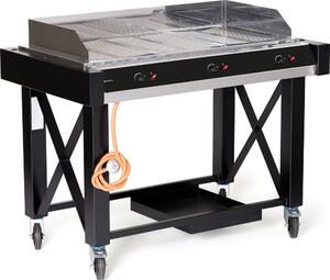 Hendi Atlanta Gáz grill 13kW, 1285x770x(H)917mm, Fekete