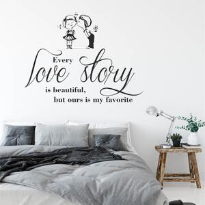 Idézetes falmatrica - Love story