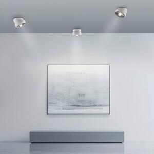 PURE Move LED mennyezeti spotlámpa, fehér, átmérő 12 cm, fém/üveg, dimmelhető, Fehér / opál, Nappali / Étkező, fém, Modern