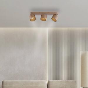 PURE Cup LED mennyezeti spotlámpa, bronz színű, 56 cm, fém, 3 izzós, dimmelhető, Bronz / antik sárgaréz, Nappali / Étkező, fém, Modern