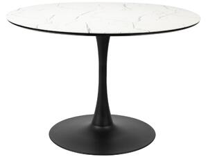 White Label Fehér márvány étkezőasztal WLL MARU 110 cm