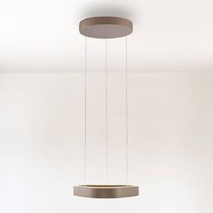 Paul Neuhaus LED függő világítás Q-Stretto, bronz, 40,8 cm, dimmelhető, Bronz / antik sárgaréz, Nappali / Étkező, fém, Modern