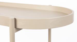 White Label Bézs fa fésülködőasztal rattan töltettel WLL AMAYA 85 x 39 cm