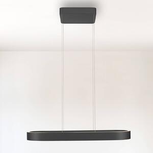 Paul Neuhaus LED lógó világítás Q-Stretto, fekete, 86,8 cm, dimmelhető, Fekete, Nappali / Étkező, fém, Modern