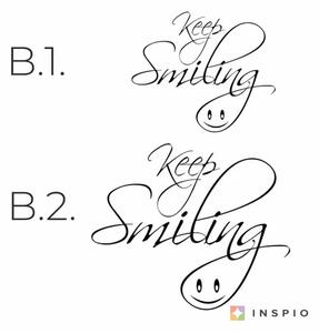 Idézetes falmatrica - Keep smiling