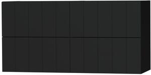 Tiger Maryport szekrény 120x45x60 cm Függesztett, mosdó alatti fekete 1495019912