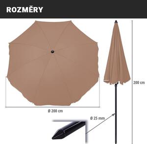 STILISTA Kerti napernyő átmérő 180 cm bordó