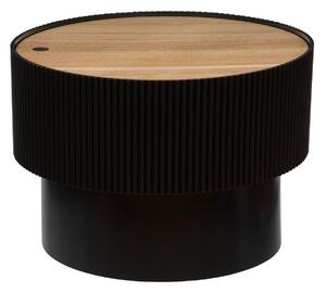Atmosphera Enola dohányzóasztal tárolóhellyel, MDF, 55x38 cm, fekete