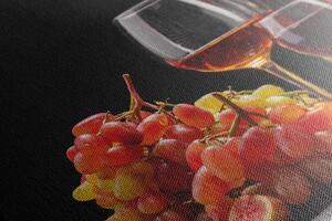 Kép bor és szőlő