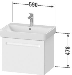 Duravit No. 1 szekrény 59x42.6x47.8 cm Függesztett, mosdó alatti fehér N14282018180000