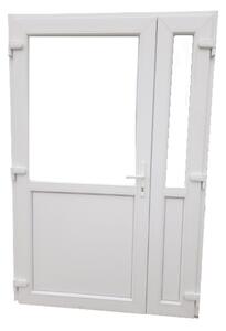 Glassy 2- Víztiszta üveg / Hőszigetelt Bejárati ajtó / 138x208 / Fehér