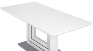 Étkezőasztal Fehér Rozsdamentes Acél 180 x 90 cm KALONA