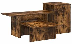 Konzolasztal Füstölt tölgy 91,5 x 35 x 38,5 cm Szerelt Fa
