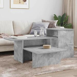 Konzolasztal Beton Szürke 91,5 x 35 x 38,5 cm Szerelt Fa