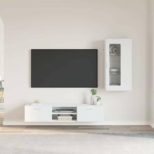 TV szekrény garnitúra fiókkal FLORIN 3 pcs Fehér Faanyag