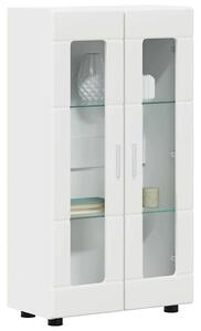 Széf polcokkal tárolóval Fehér 55,5 x 29 x 103 cm Faanyag